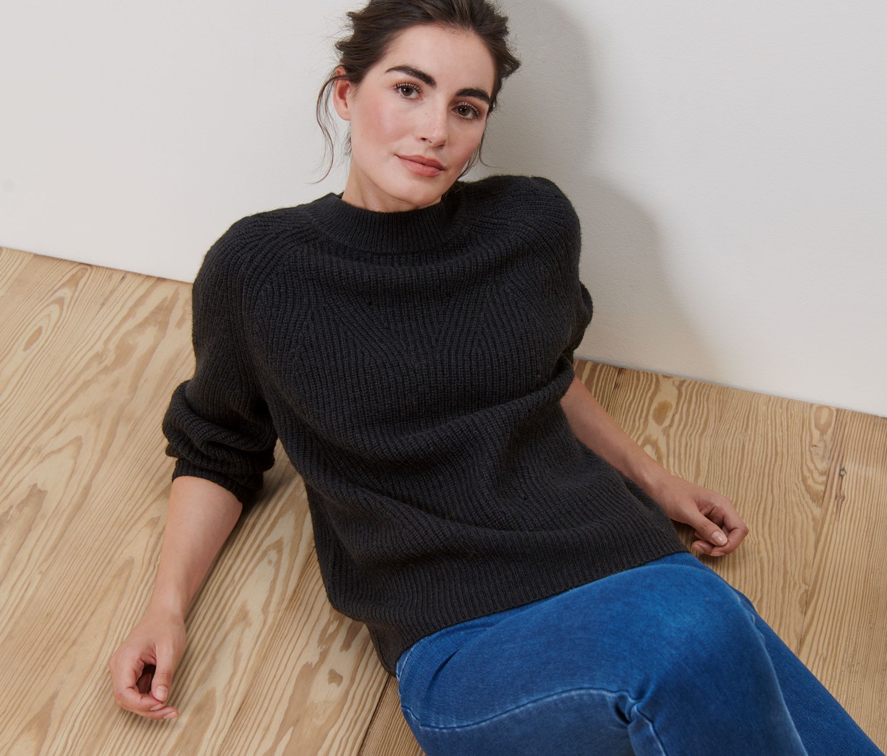 Thumbnail - Tchibo - Strickpullover - Damen - Gr. S - schwarz