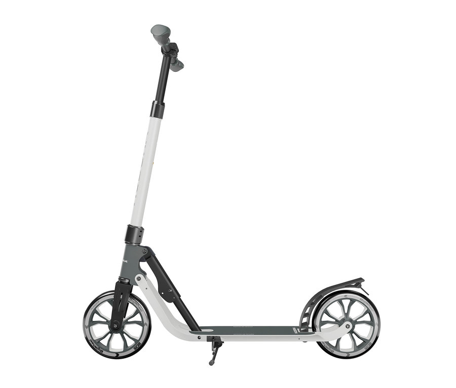 HUDORA Scooter»BigWheel® 205« advanced, grau-weiß auf weißem Hintergrund.