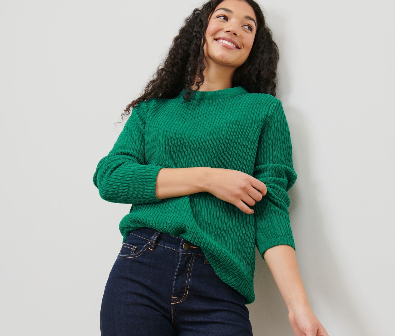 Thumbnail - Tchibo - Grobstrickpullover - Damen - Gr. XL - grün