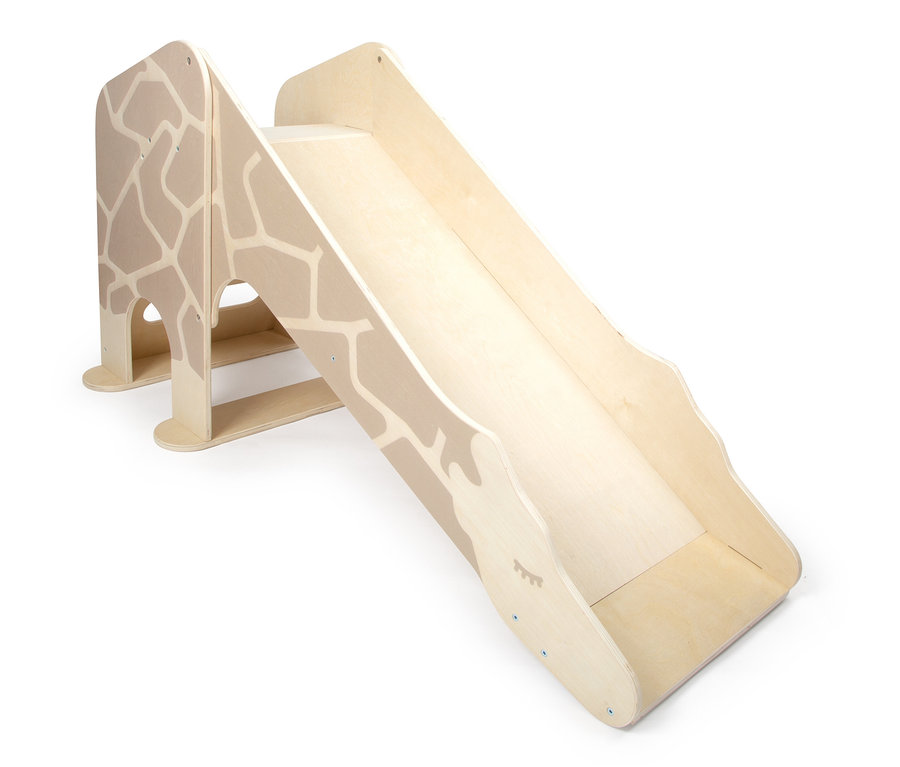 small foot Indoor Rutsche Giraffe »Wildlife« Kinderrutsche aus Holz mit beigen Flecken im Giraffen-Look.