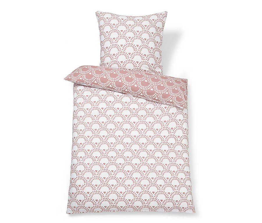 Jersey-Bettwäsche in Normal- und Übergröße mit geometrischem Muster.