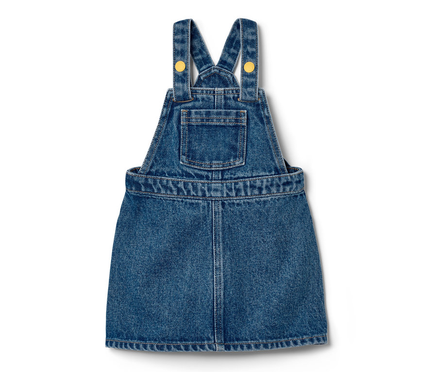 Blaues Kleinkind-Latzkleid.