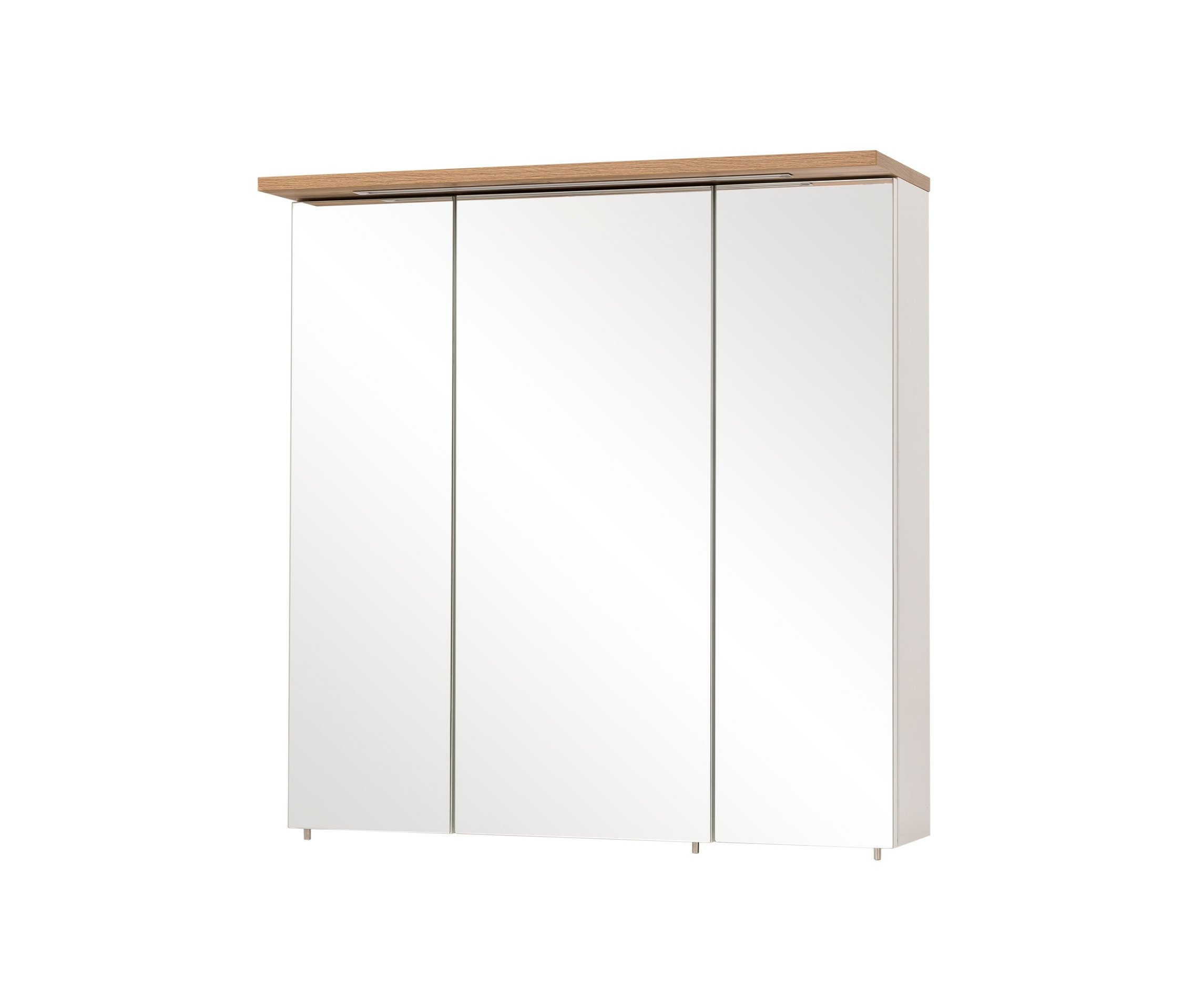 Spiegelschrank »Jelda«, weiß und Eiche-Dekor.