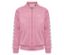 Rosa HUMMEL HMLJR Archive Reg Poly Zip Jacket mit Reißverschluss in der Mitte.
