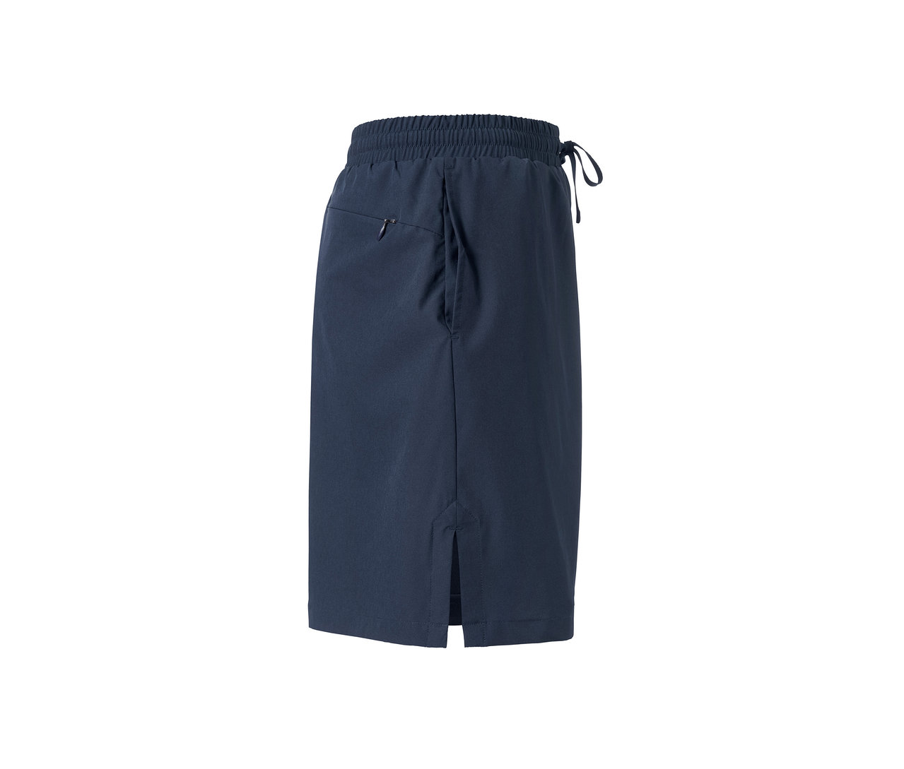 Marineblaue Funktionsrockshorts.