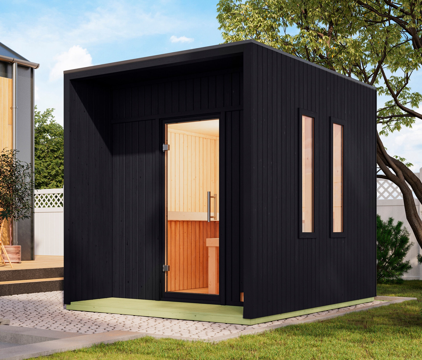 Thumbnail - Karibu Saunahaus »Gwen« klein, Classic