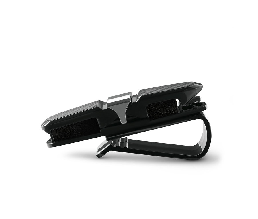 Schwarzer Auto-Brillenhalterclip.