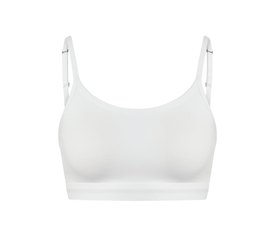 Weißes Bustier, 2 Stück.