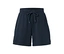 Marineblaue Sweatshorts mit Kordelzug in der Taille.