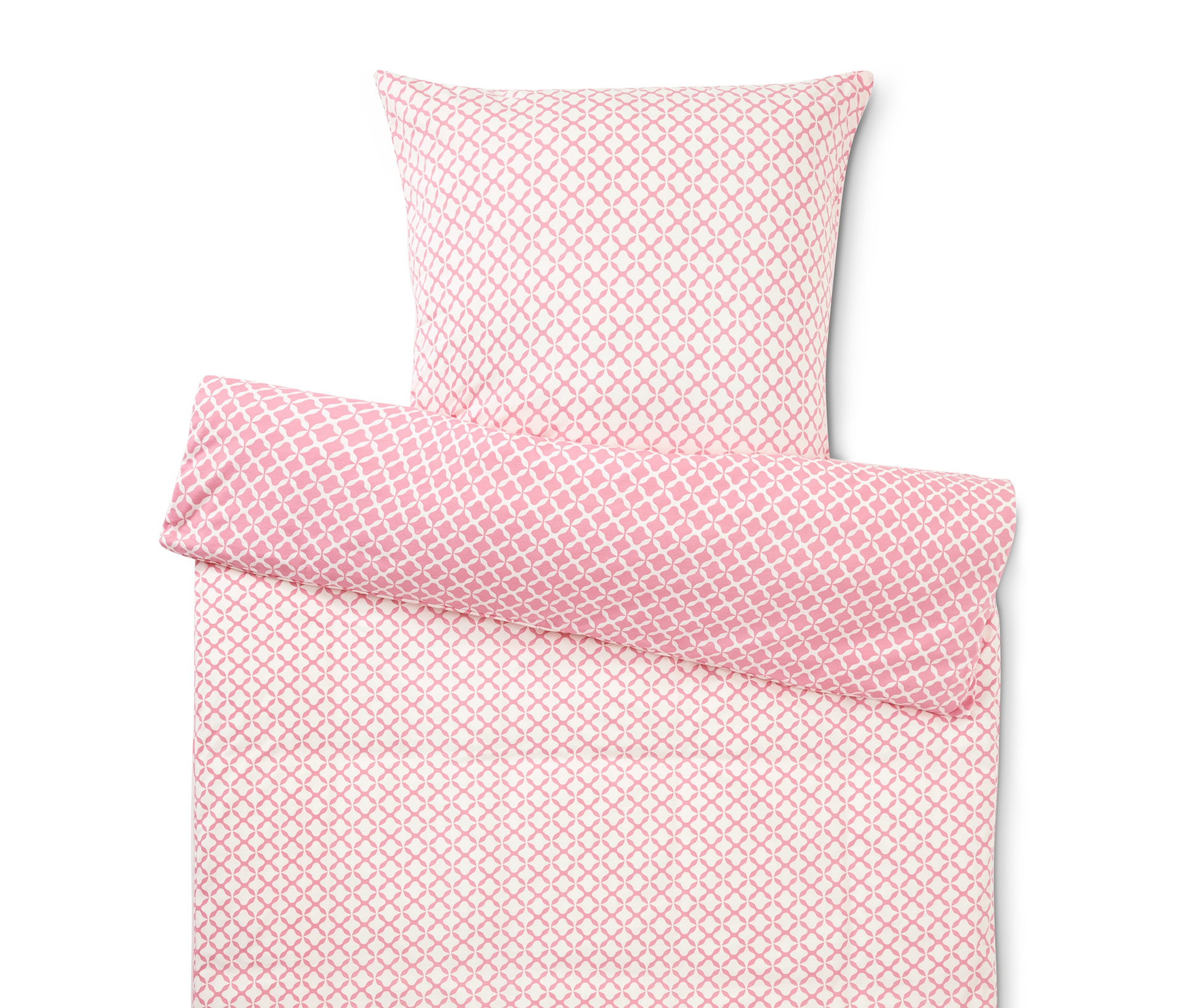 Jersey-Bettwäsche - rosa - rosa