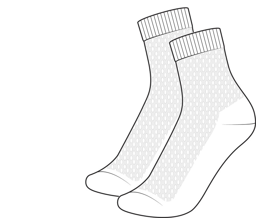 Zwei Paar Sportsocken.