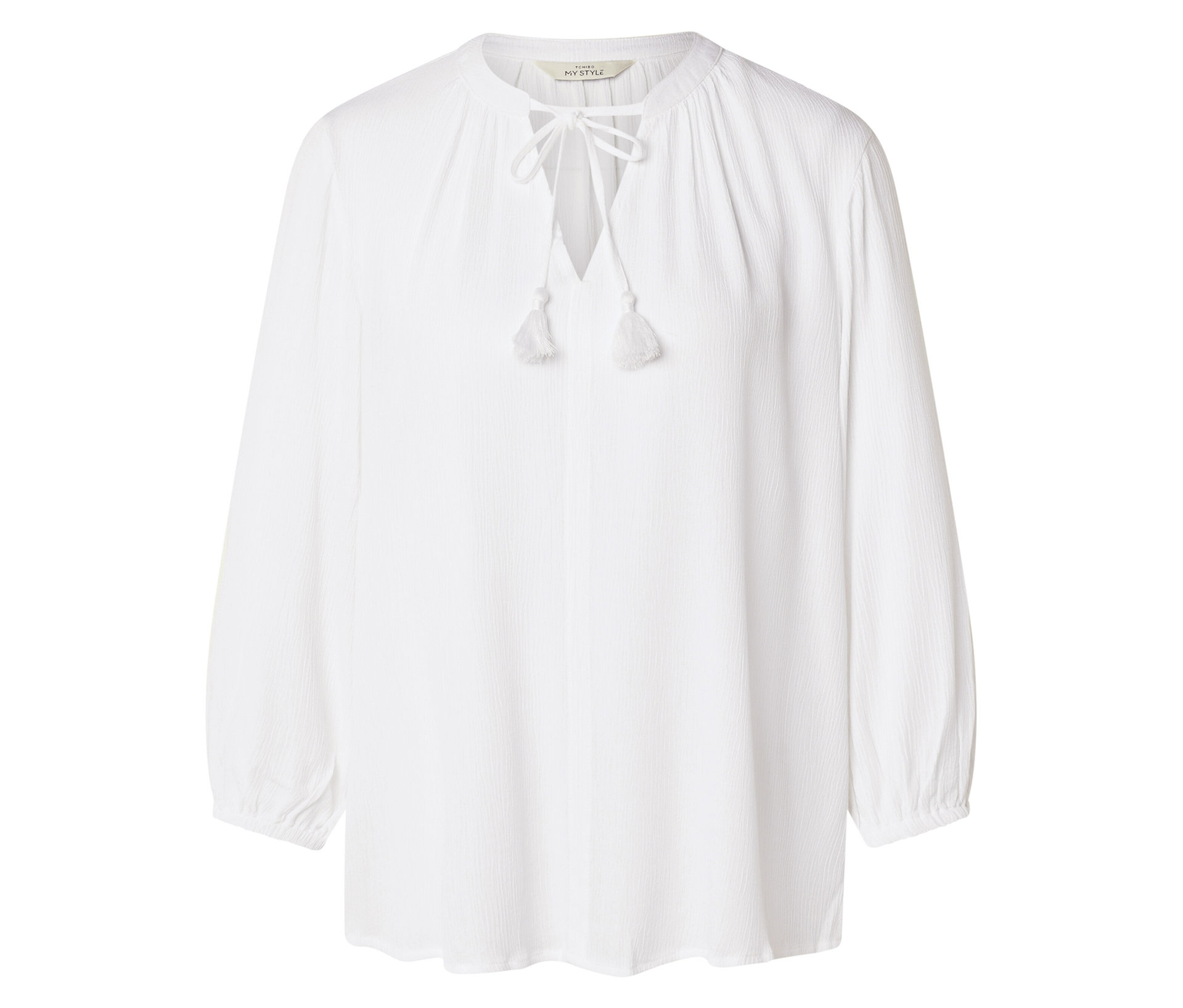 Tchibo - Tunika-Bluse - Damen - Gr. 44 - weiß