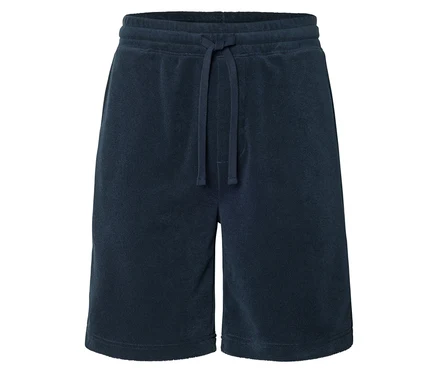 Marineblaue Shorts mit Kordelzug.