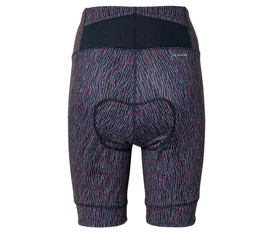 Radhose mit Muster aus der Rückansicht.