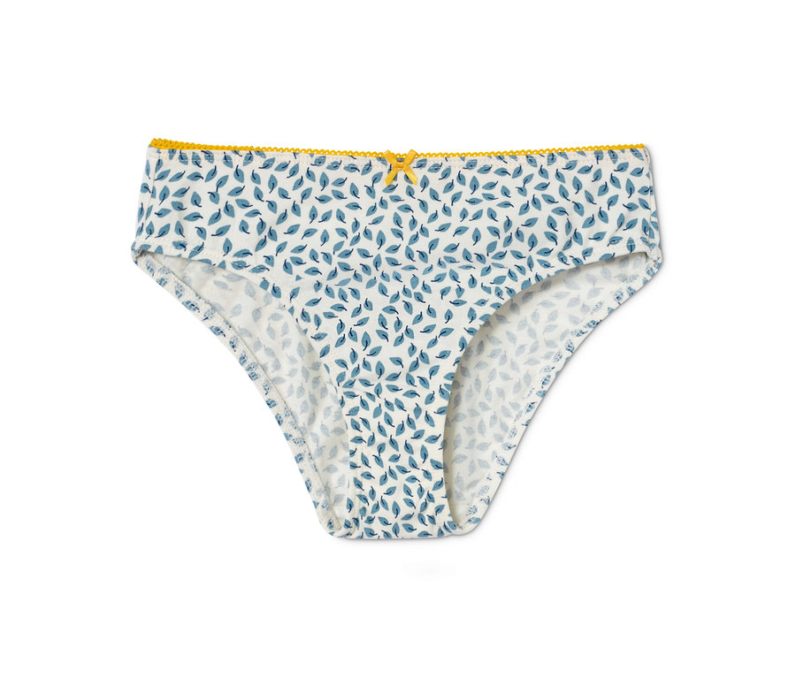 Ein Slip mit Blätterdruck, aus 3 Slips