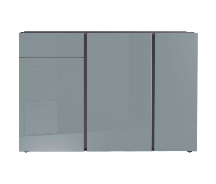 Detailansicht des grau-graphitfarbenen Germania-Sideboards »Mesa«, 2529.