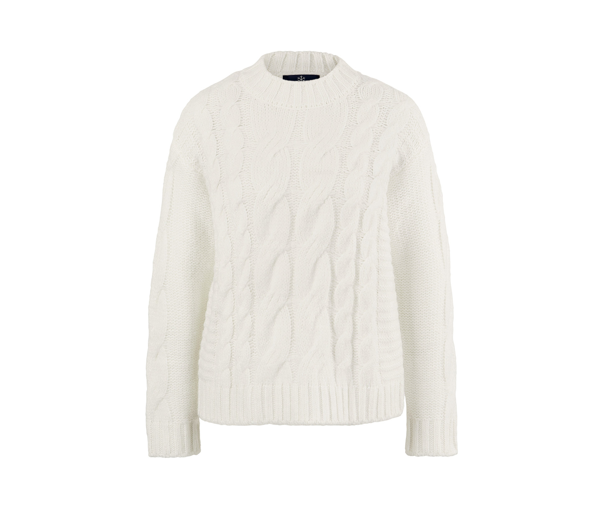 Strickpullover mit Zopfmuster - Damen - Gr. XL - creme - creme