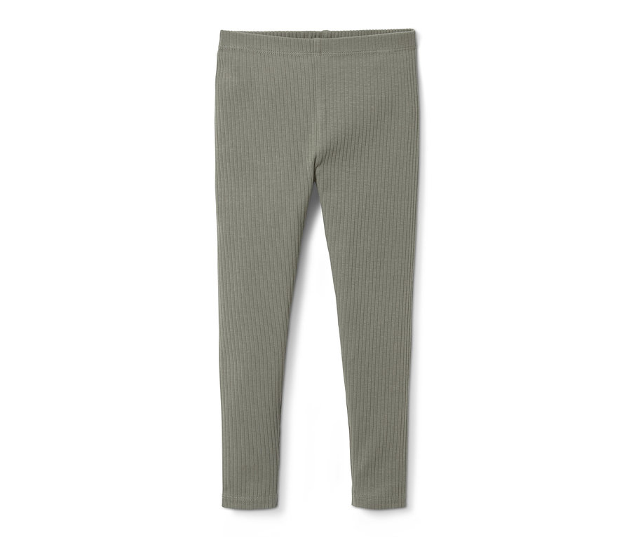 Eine grüne Rippleggings.