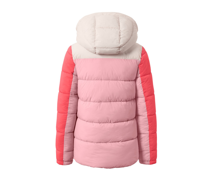 Detailansicht der Rückseite einer Ski-Steppjacke.