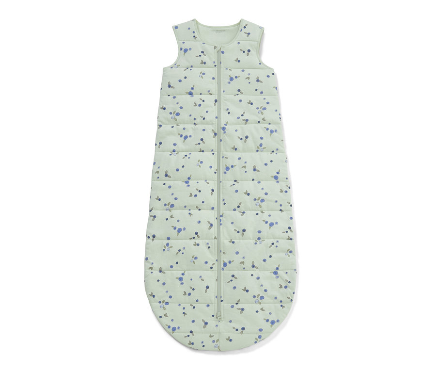 Schlafsack 2,5 TOG, 110 cm, mit Beerenmuster.