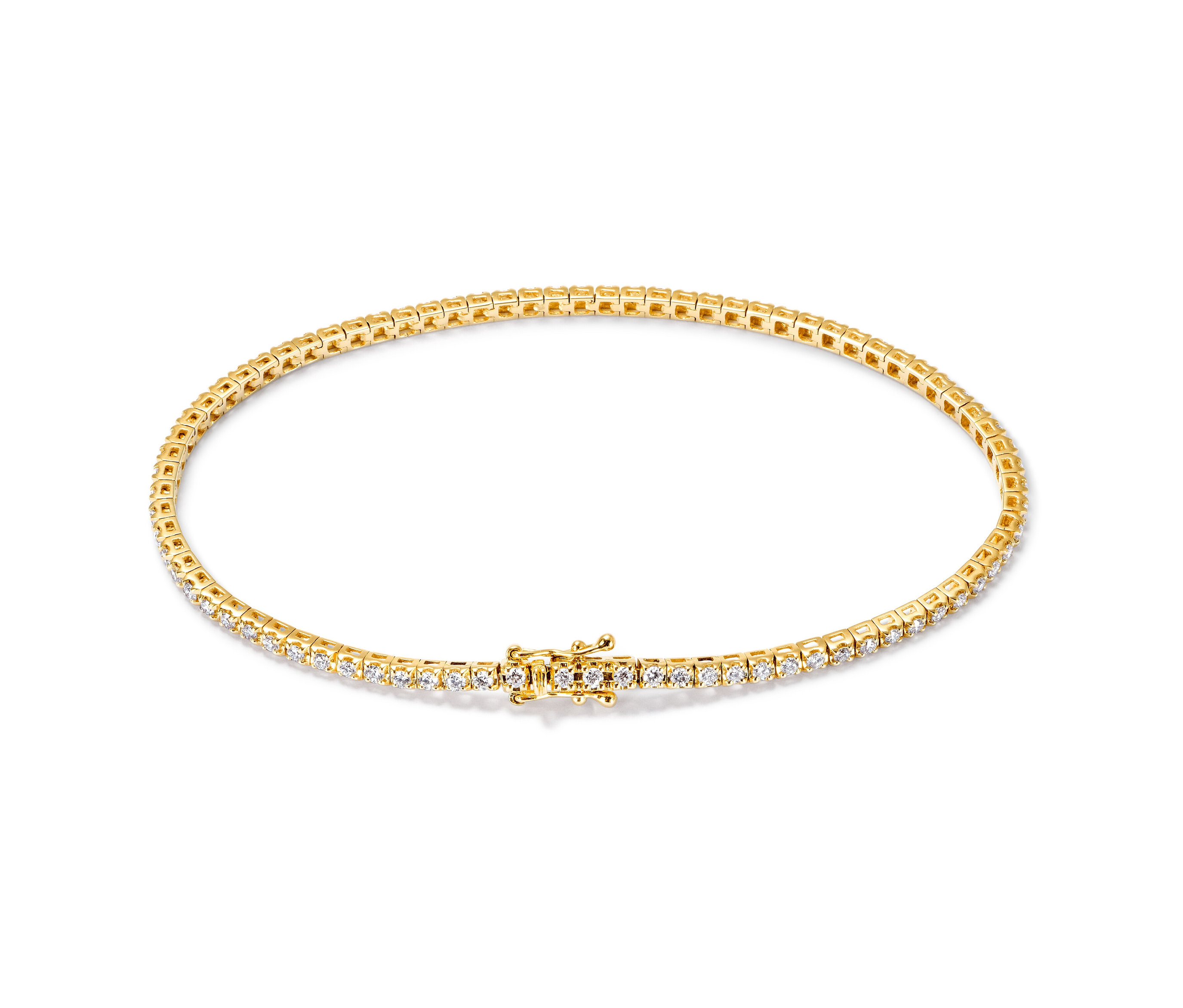 Gold-Armband mit 81 Brillanten - gold - gold