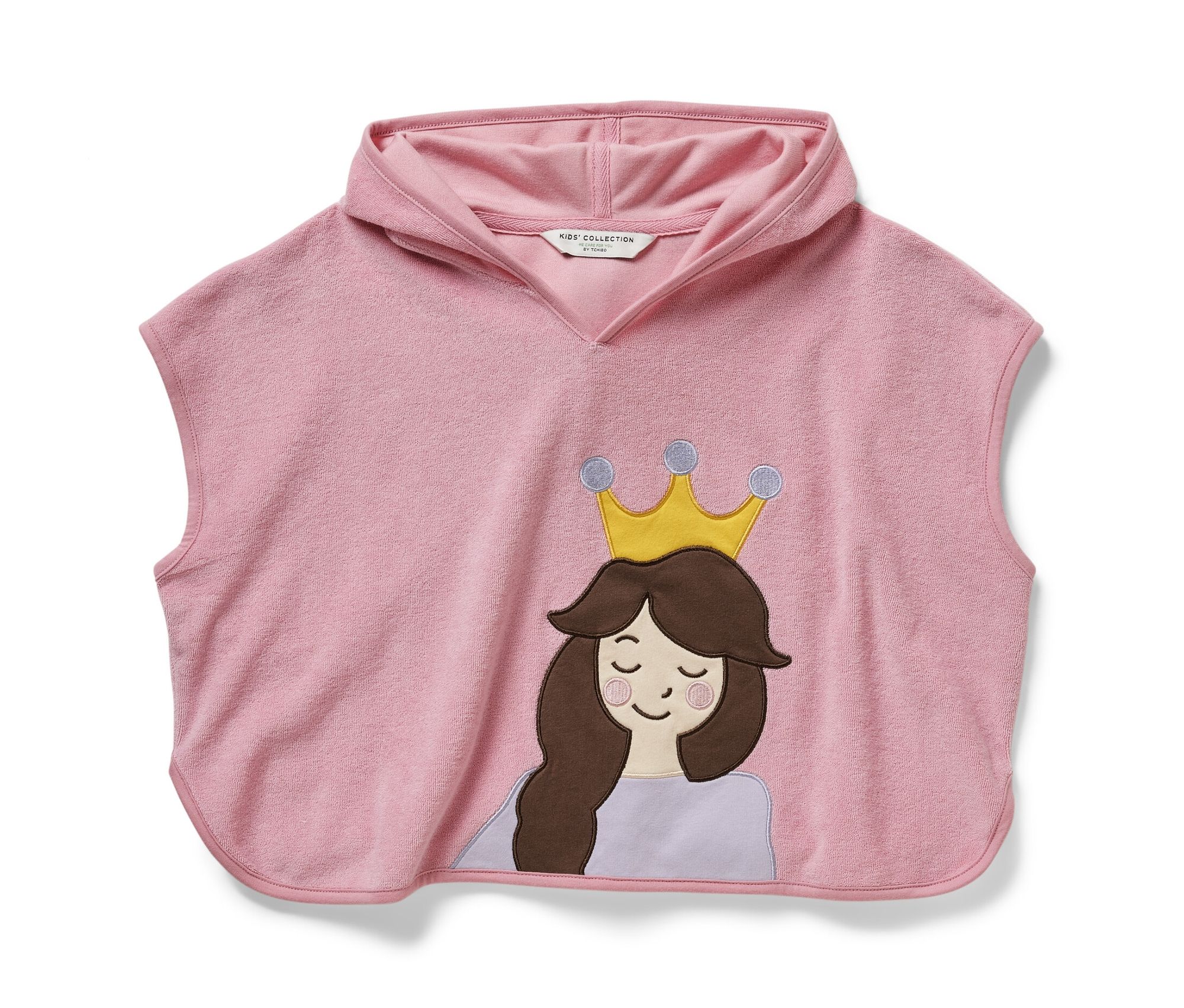 Tchibo - Frottierponcho - Herren - Gr. 110/116 - rosa