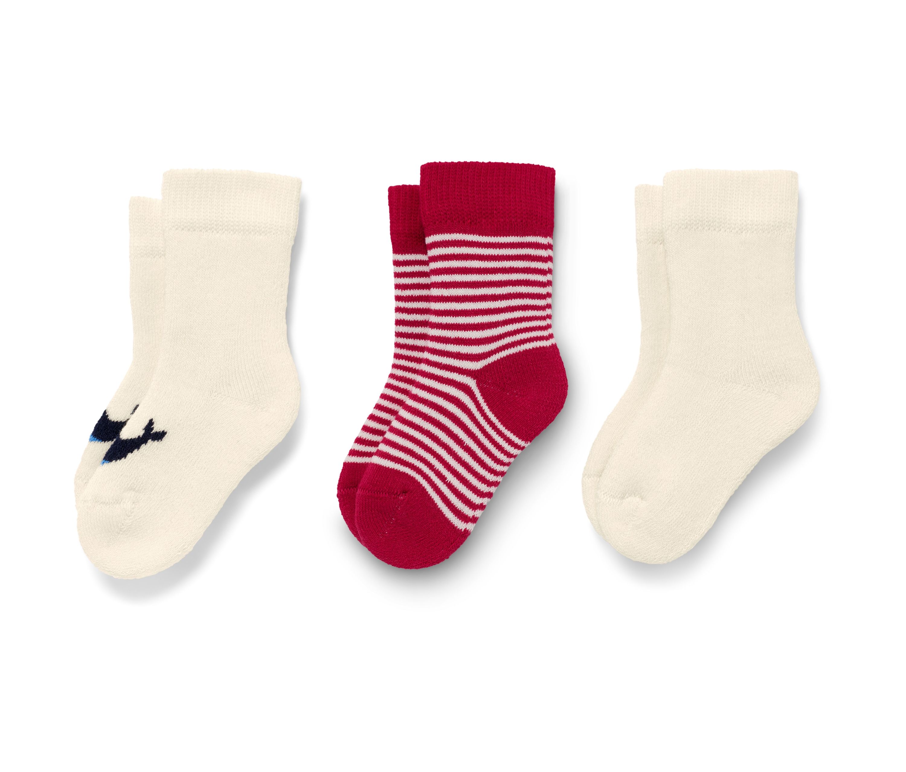 Thumbnail - Tchibo - 3 Paar Babysocken - Herren - Gr. 19-22 - creme