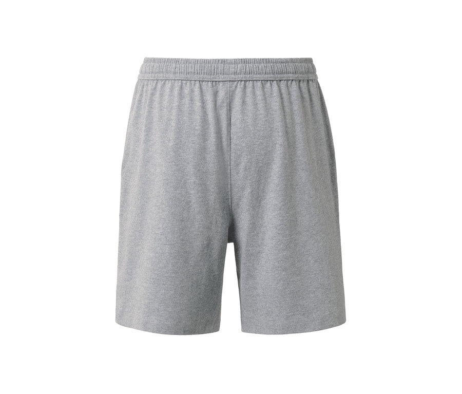Graue kurze Relaxhose.