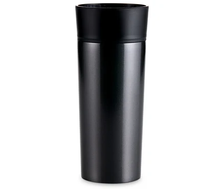 Anthrazitfarbener Coffee-to-go-Becher.