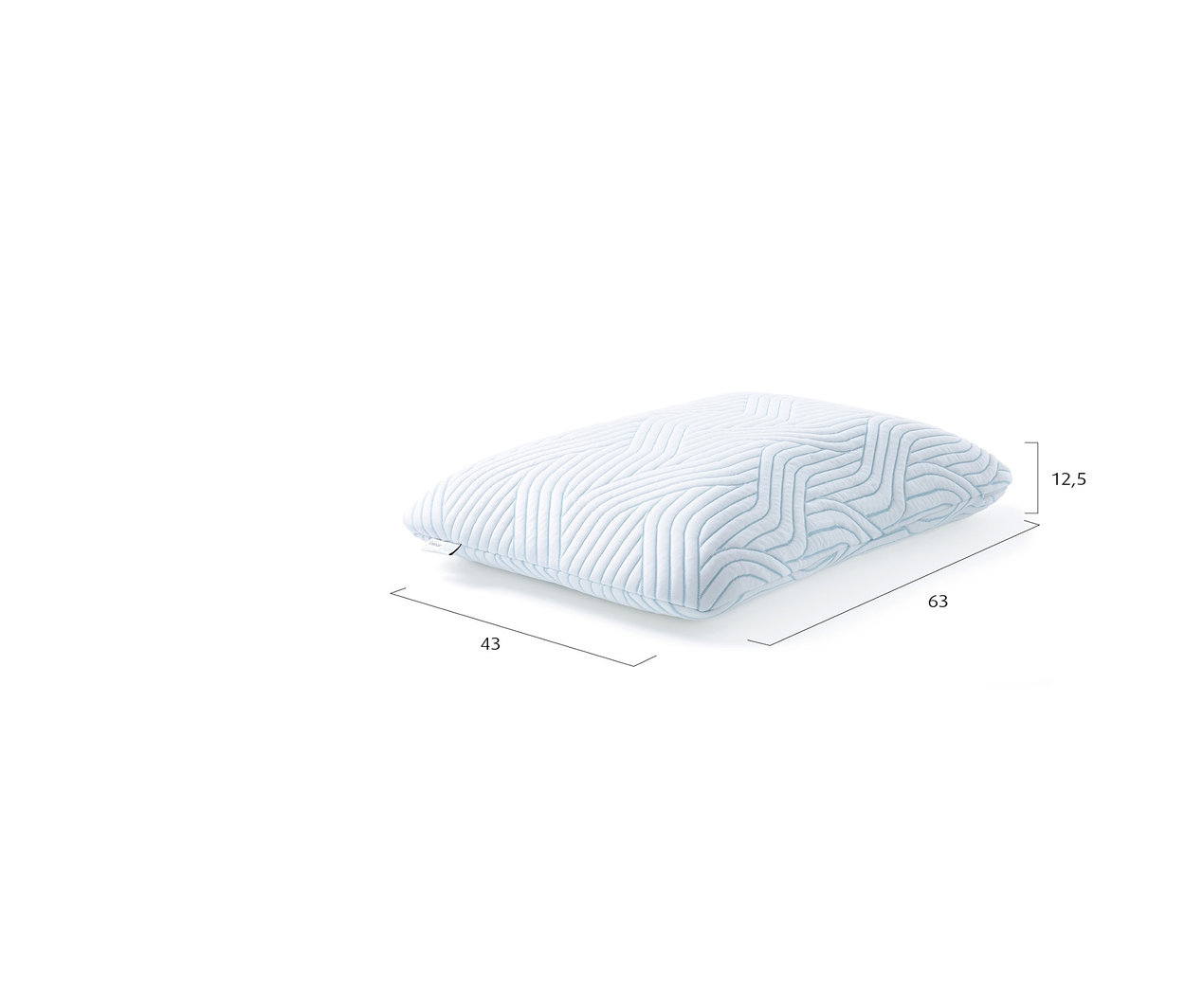 TEMPUR® ARCH SmartCool™ Schlafkissen M auf weißem Hintergrund.