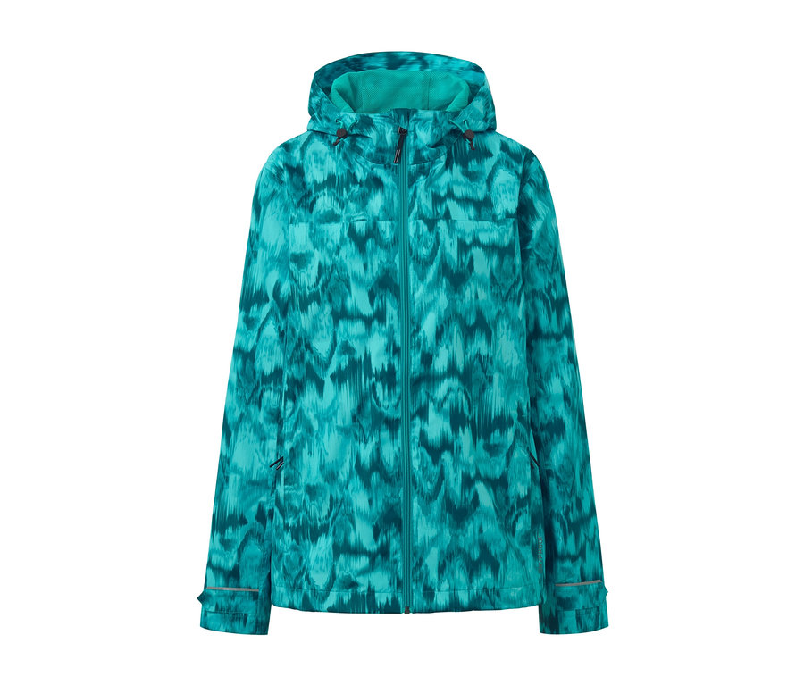 Regenjacke mit Alloverprint.