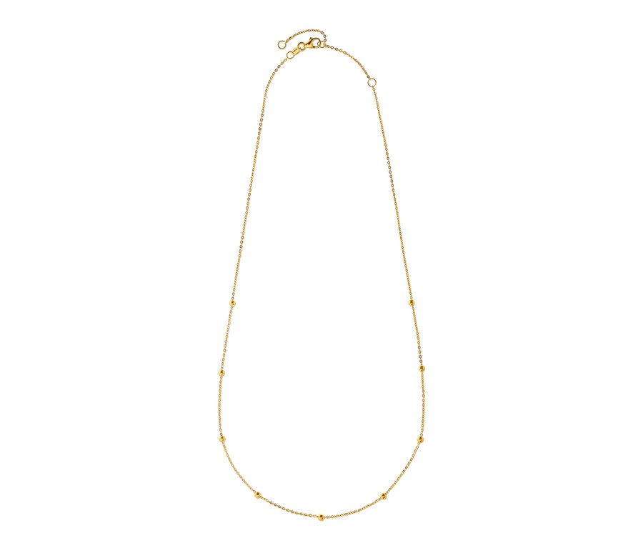 Goldkette mit Kugeln.