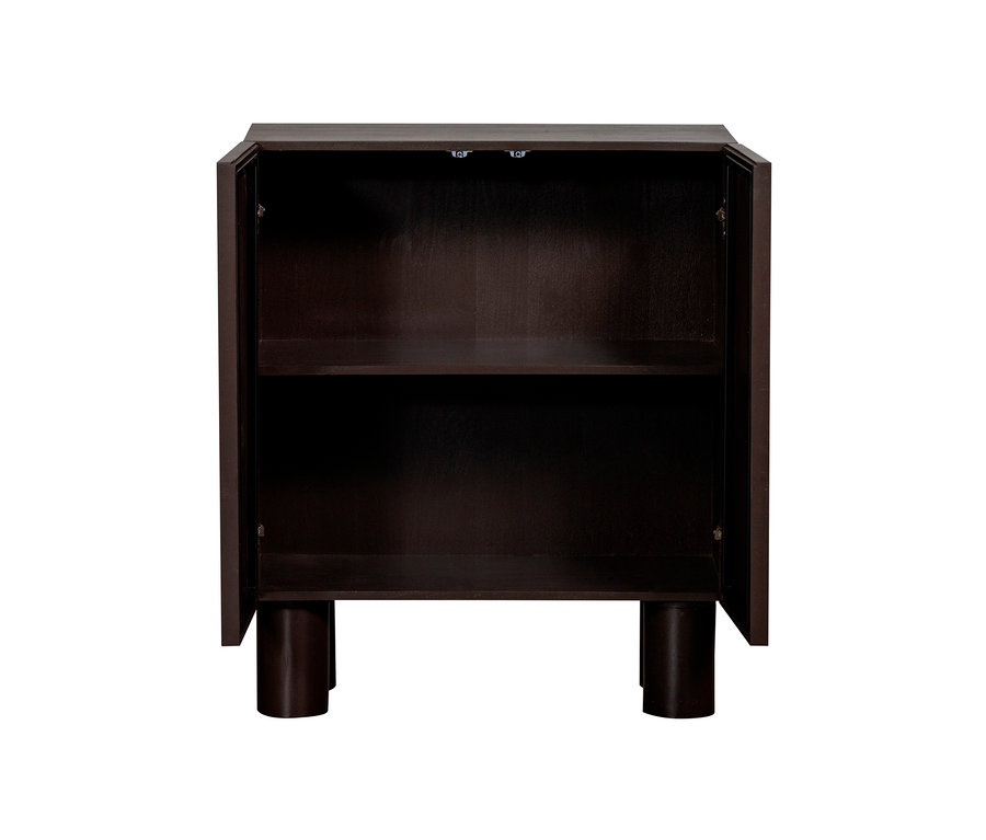 Offener BePureHome Schrank »Notice«, Espressofarben mit einem Regal.