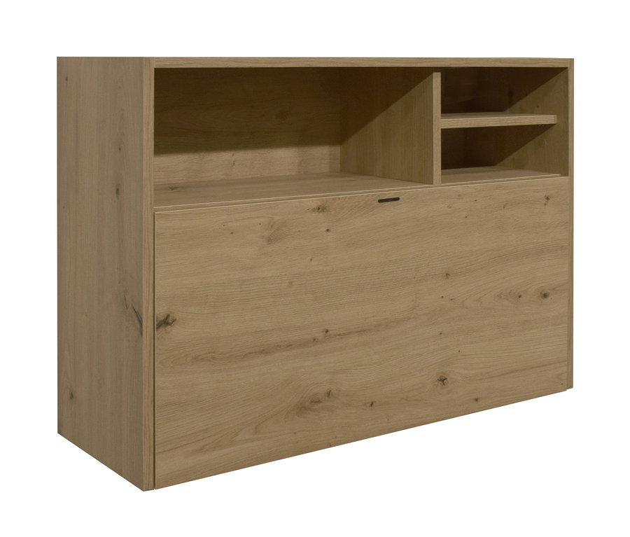 Hängeschrank, Eiche naturfarben.