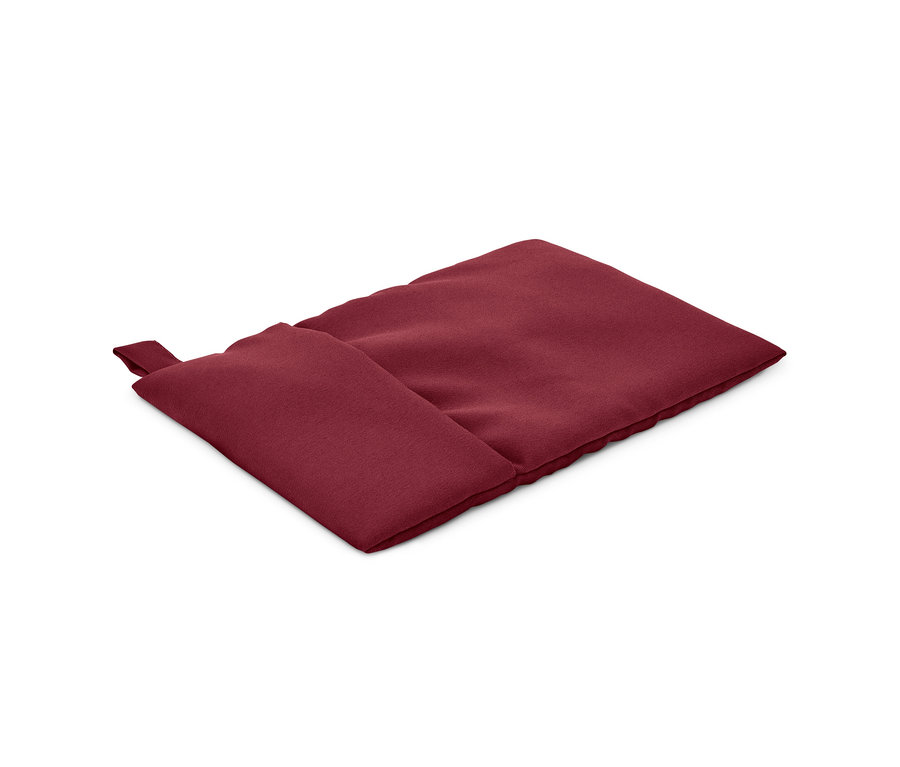 Eine rote Mikrowellen-Kartoffel-Gartasche.