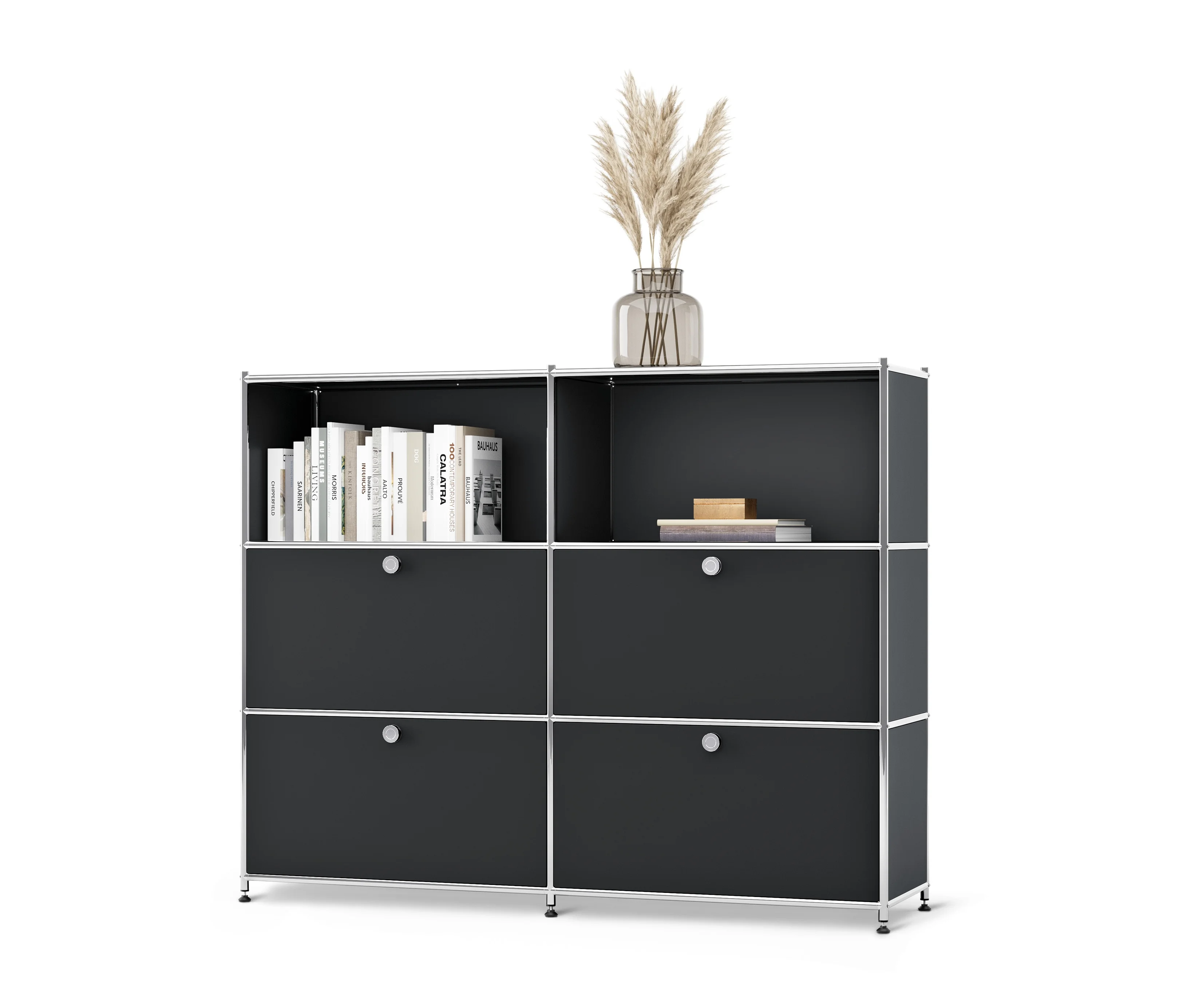 re 2 günstig Kaufen-Tchibo - Kommode Metall »Cn3« mit versetzbaren Klappenfächern - 152x40x120,5cm - schwarz - Stahl / Stahl / Aluminium. Tchibo - Kommode Metall »Cn3« mit versetzbaren Klappenfächern - 152x40x120,5cm - schwarz - Stahl / Stahl / 
