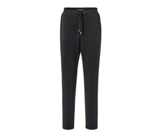 Schwarze Joggpants mit Kordelzug.
