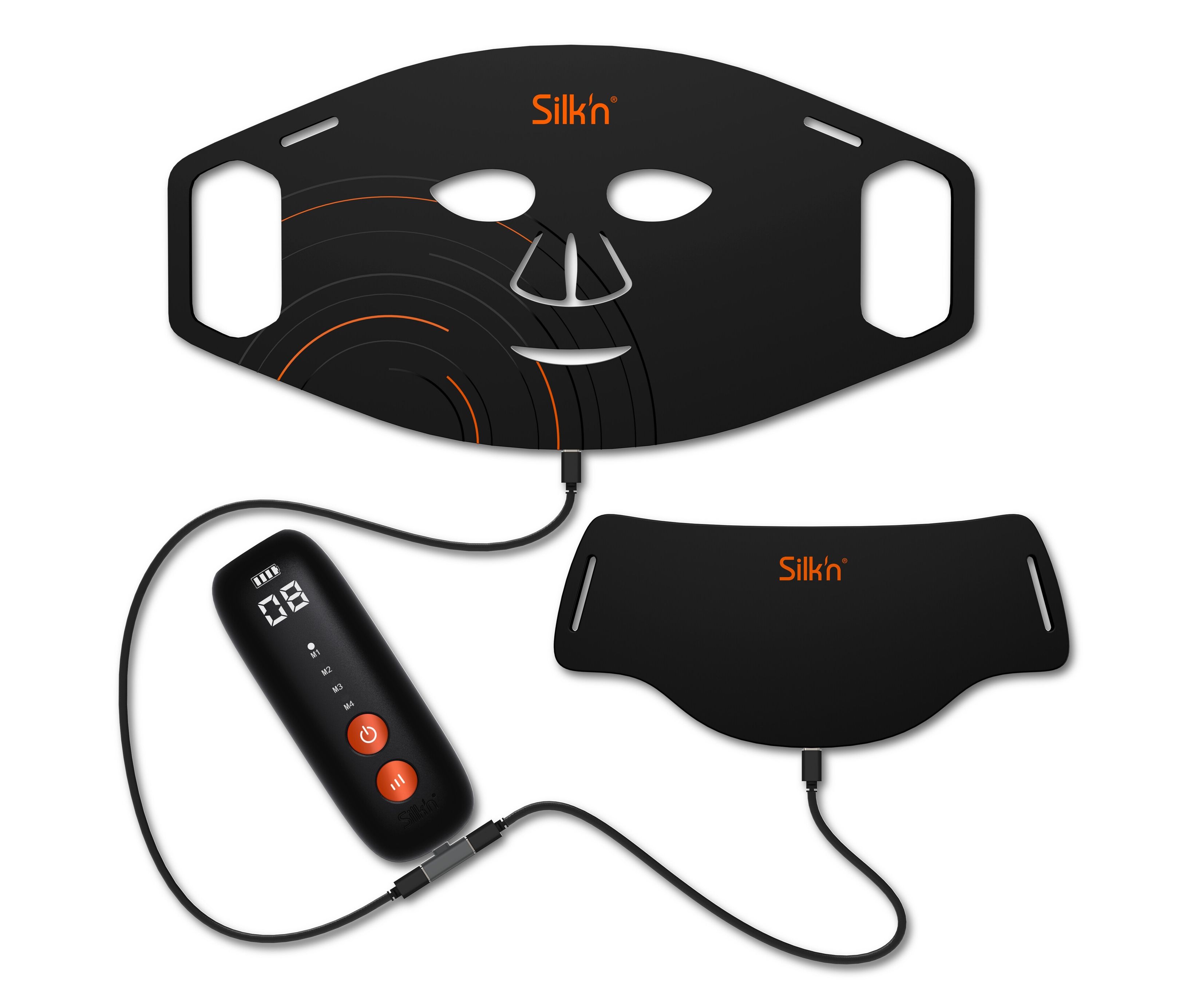 Silk'n - Silk'n Dual-LED-Set Gesichts- und Halsmaske - schwarz