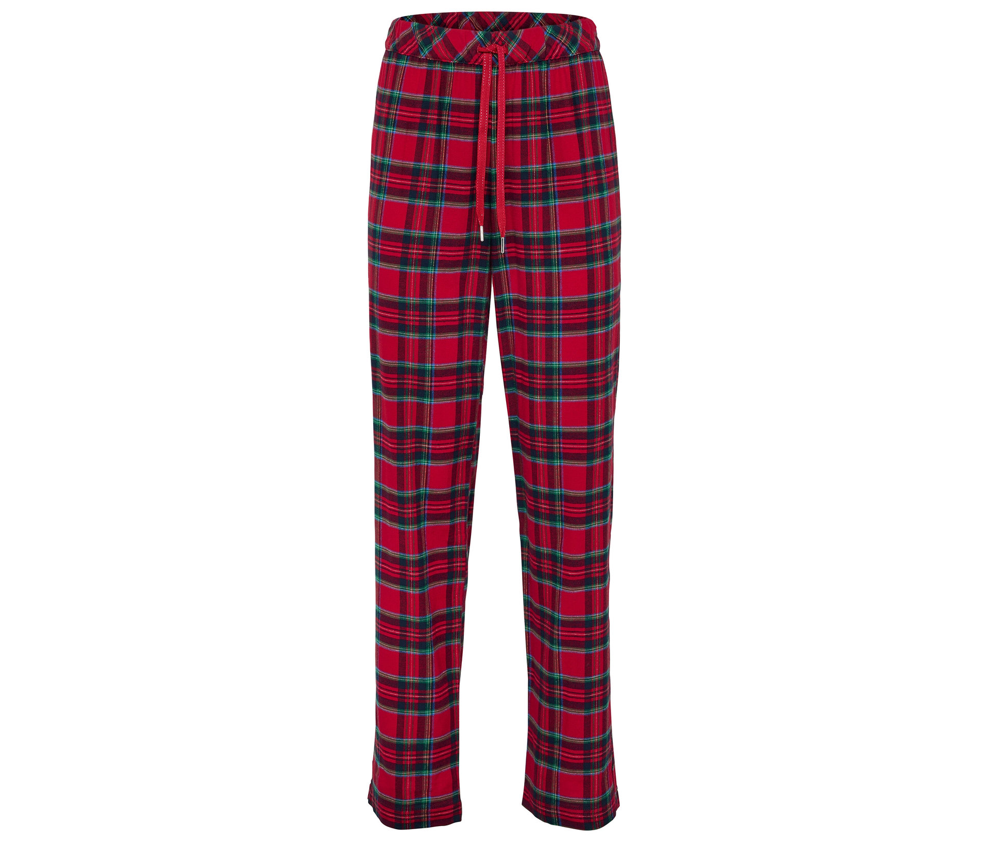 Flanell-Relaxhose - Damen - Gr. 34 - rot/kariert - rot