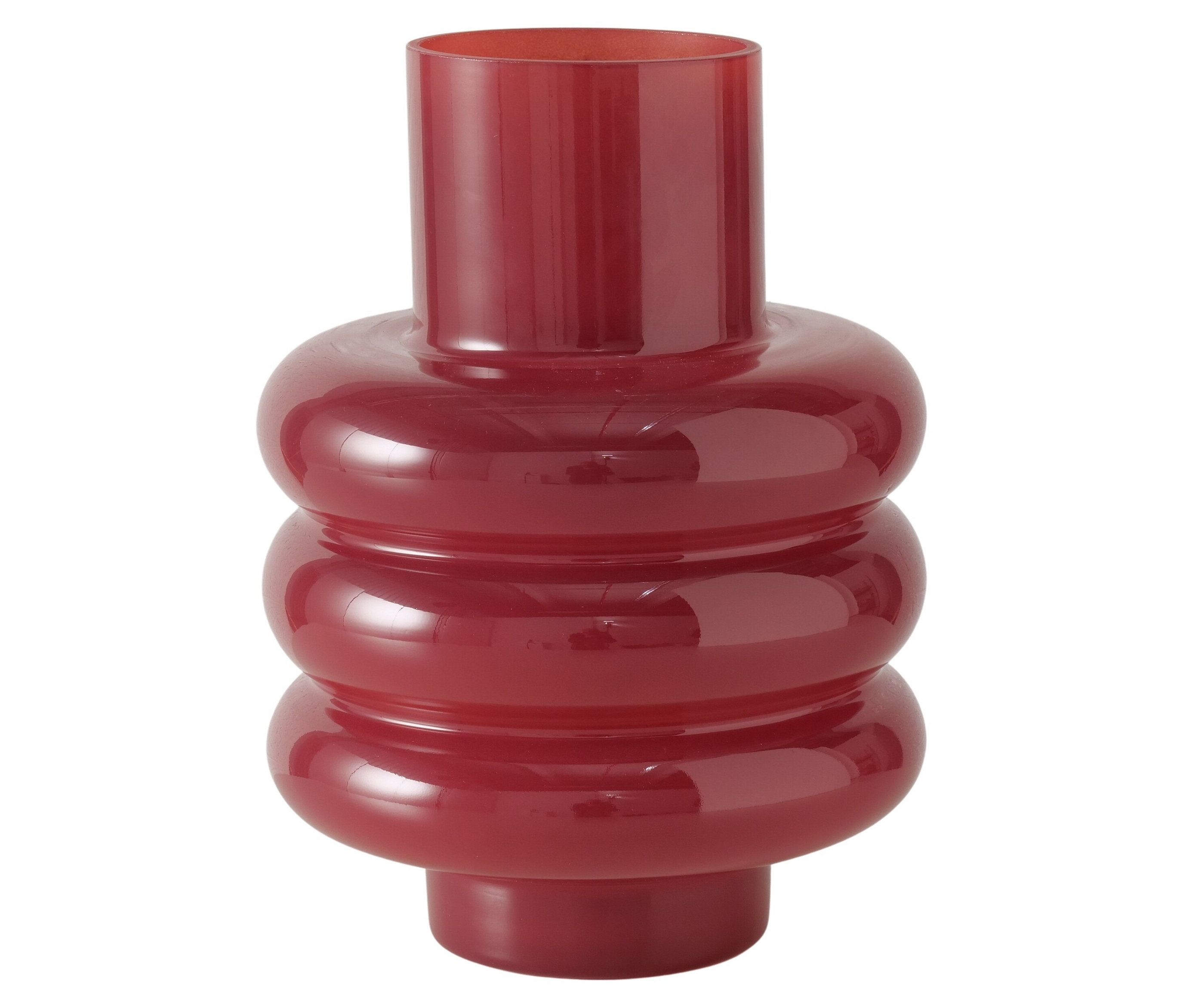 Tchibo - Vase »Ribbo« - rot - Glas