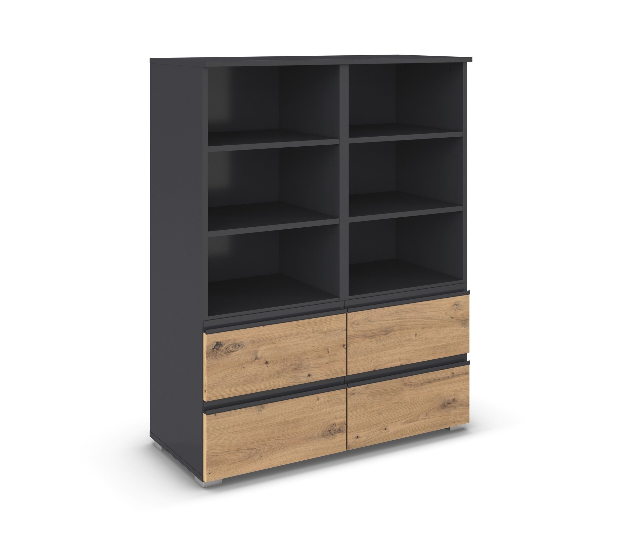 rauch Kommode »Joel« - 93x42x119cm - grau - Holz