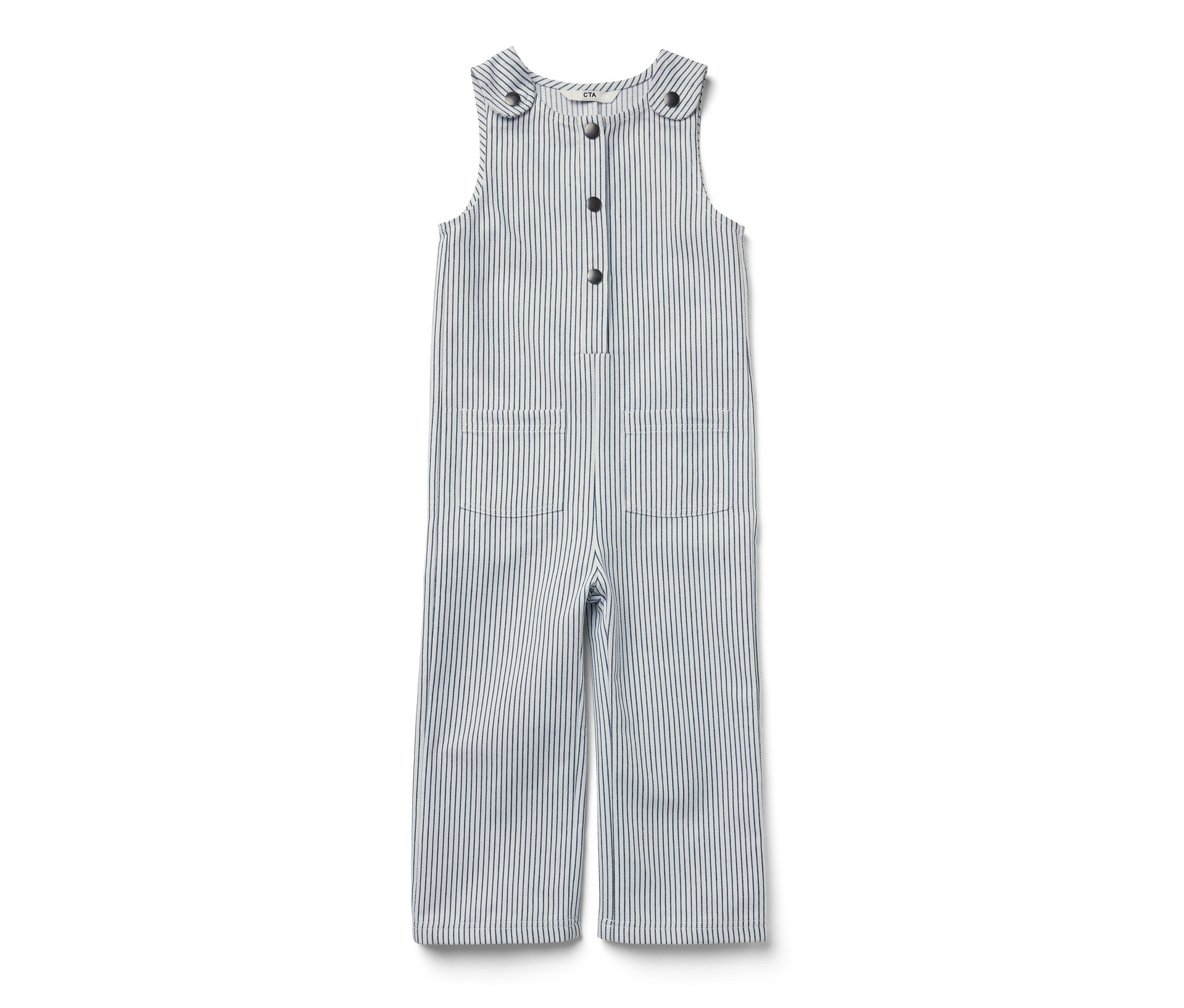 Tchibo - Kinder-Web-Latzhose - Gr. 98/104 - weiß/gestreift