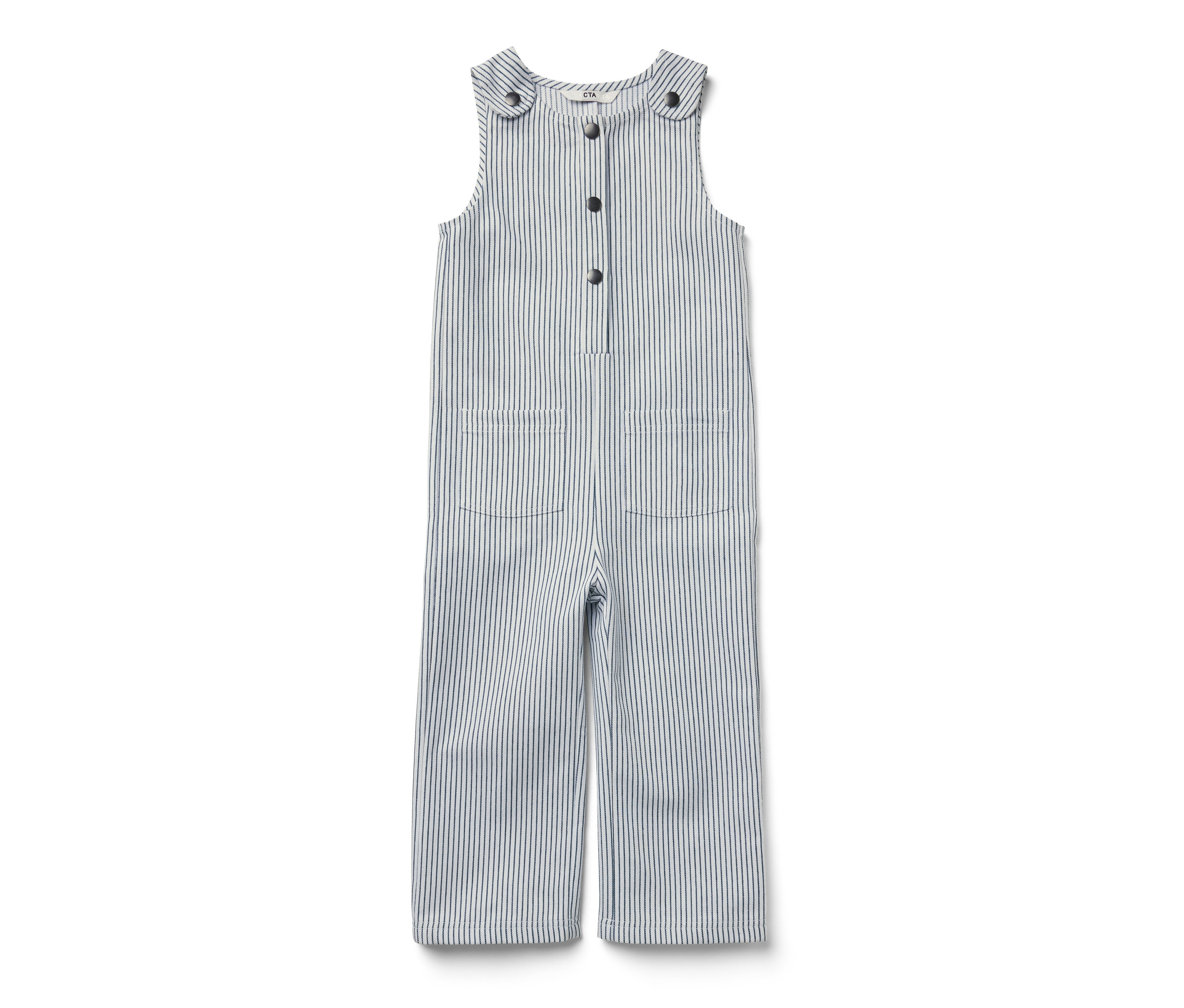 Tchibo - Kinder-Web-Latzhose - Baby - Gr. 86/92 - weiß/gestreift