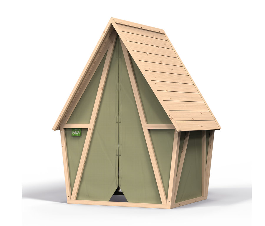 EXIT Spielhaus »Yuki 100« mit Holzrahmen und Stoffwand.