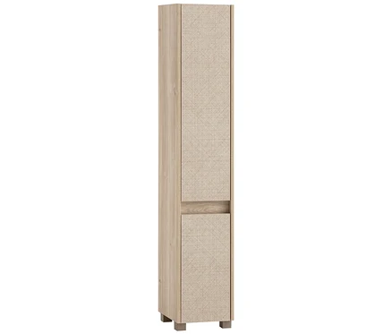 Hochschrank »Sander«, Weißeiche/Canasta, 30,2 x 33 x 164,5 cm.