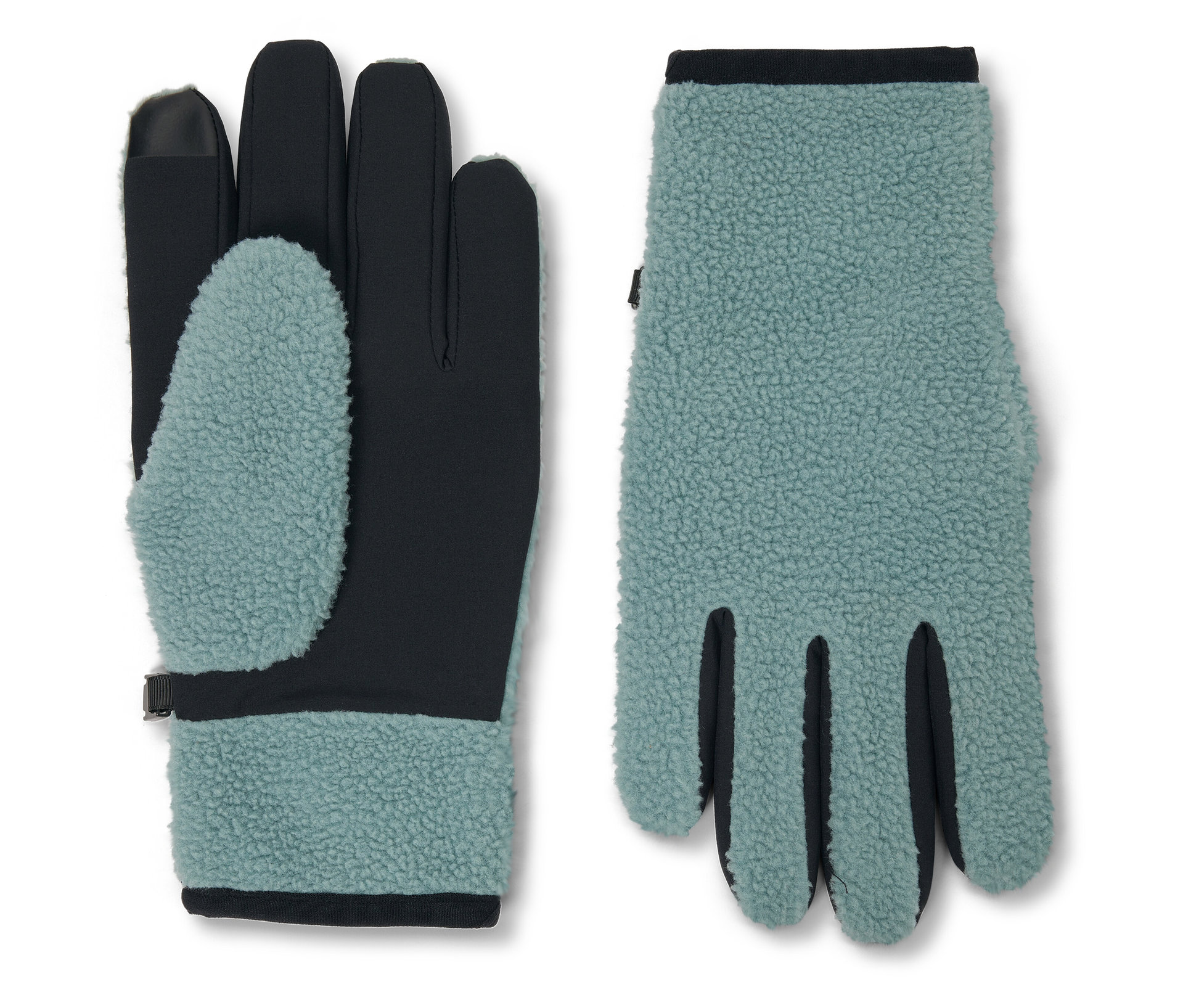 Tchibo - Teddy-Handschuhe - Unisex - Gr. 7,5 - schwarz - Polyester