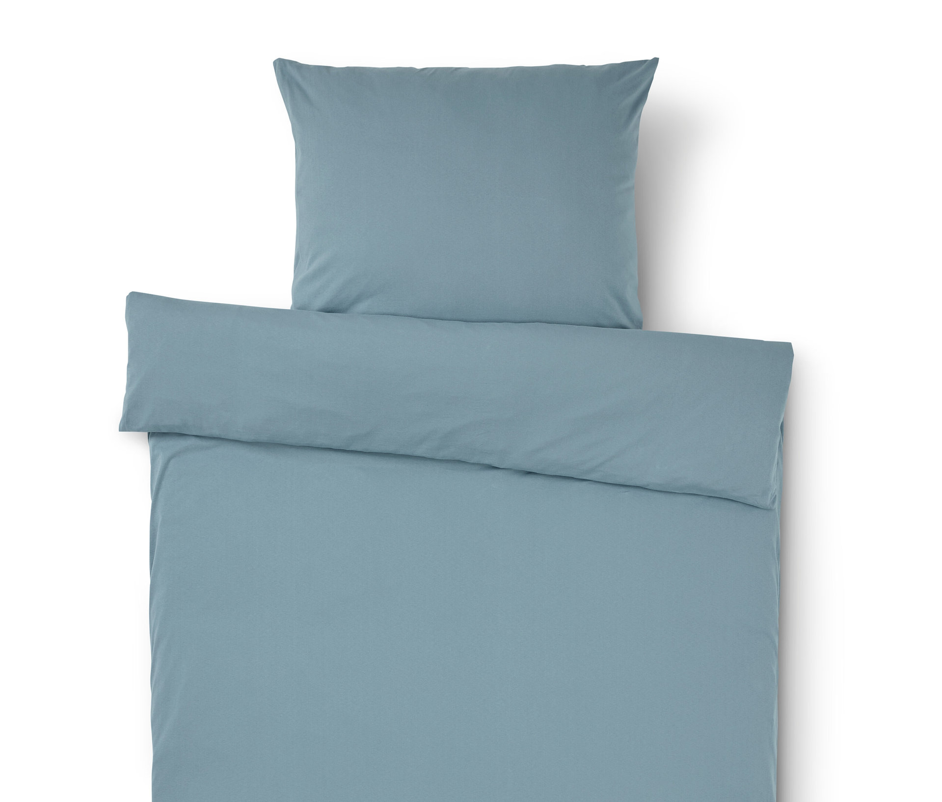 Jersey-Bettwäsche - blau - blau