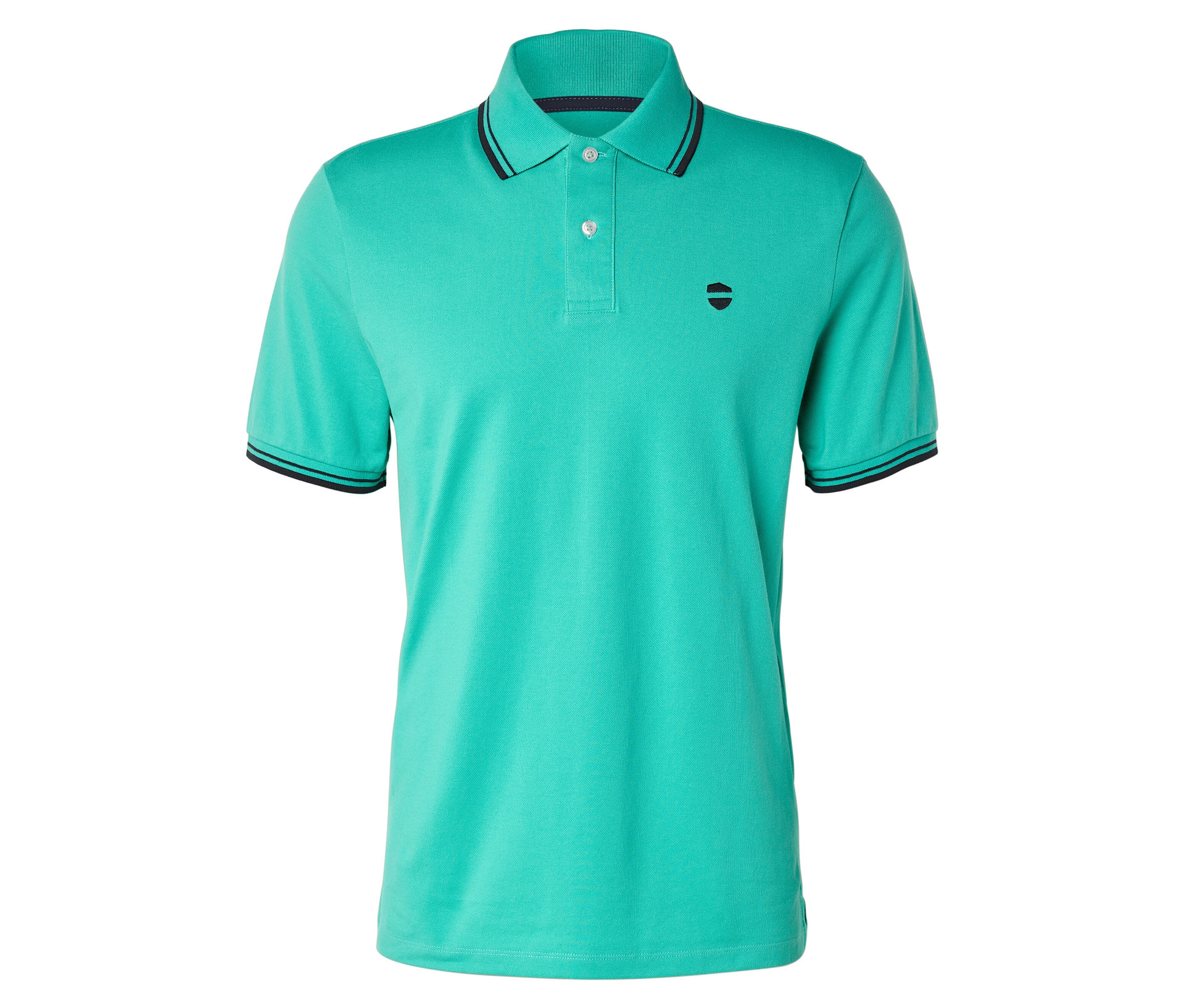 Piqué-Poloshirt - Herren - Gr. M - grün - grün