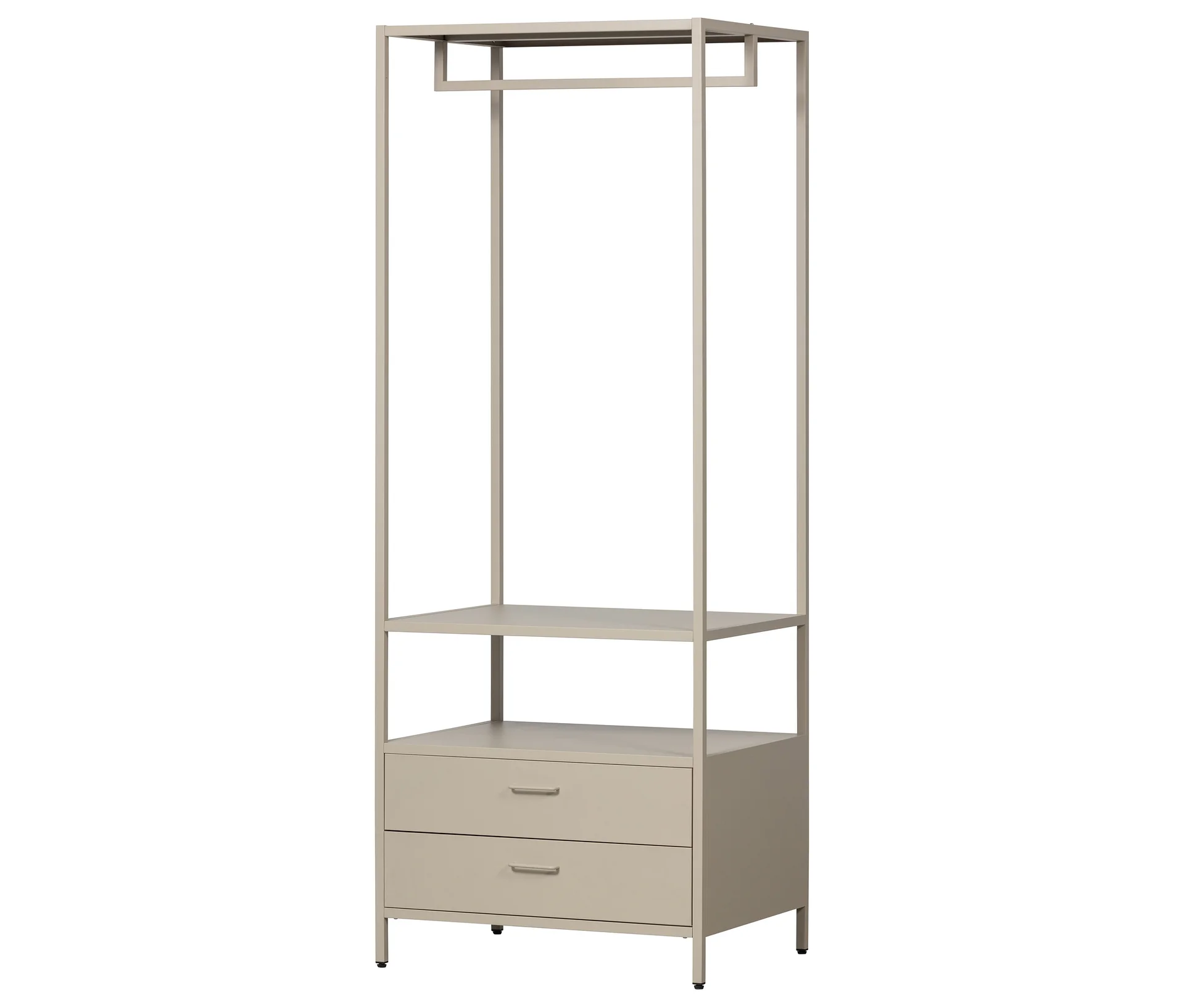 Tchibo Braun - Woood Offener Metall-Kleiderschrank »Ferris« - 70X54x185cm