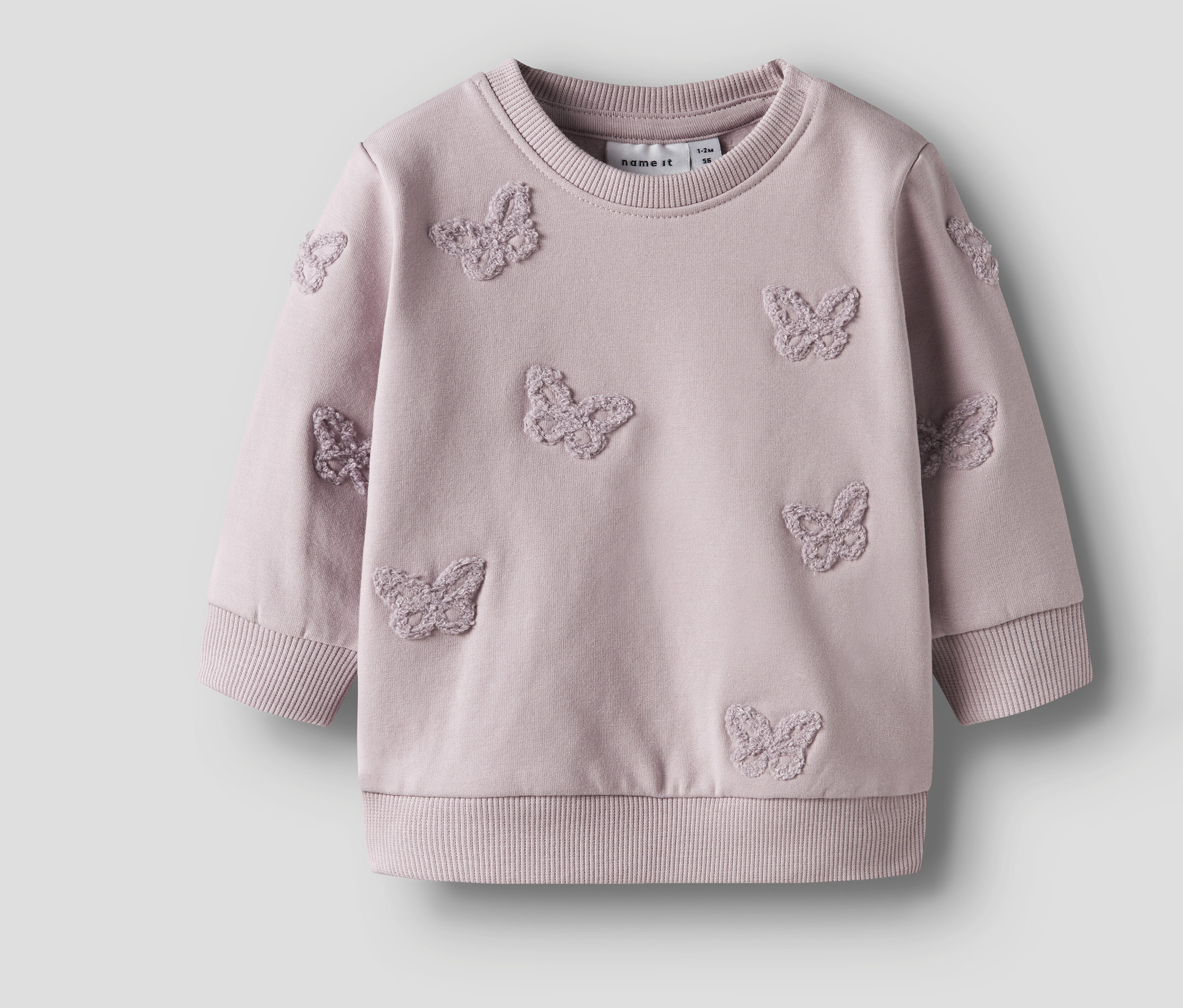 Tchibo - Name IT Baby-Sweatshirt - Baby - Gr. 68 - lila - Baumwolle